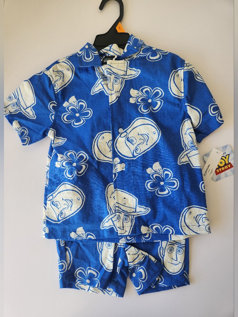 Disney Pixar Toy Story Boys 4T Blue Hawaiian Set NWT Shorts & Button Up Shirt